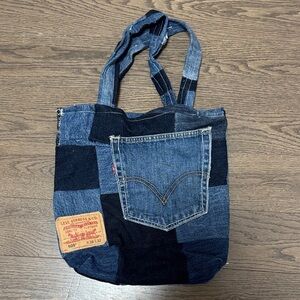 Handmade Levi's Reversible Patchwork Denim Tote